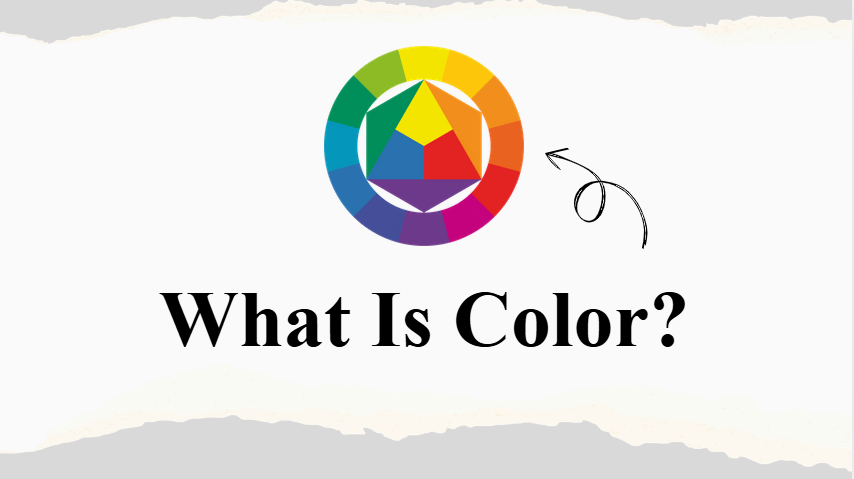 Color wheel diagram explaining what color is, showing primary, secondary, and tertiary colors used in color theory and personal color analysis