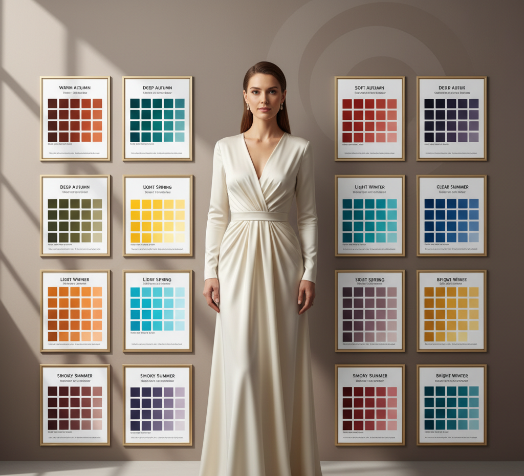 16 seasonal color analysis quiz with detailed personal color palettes