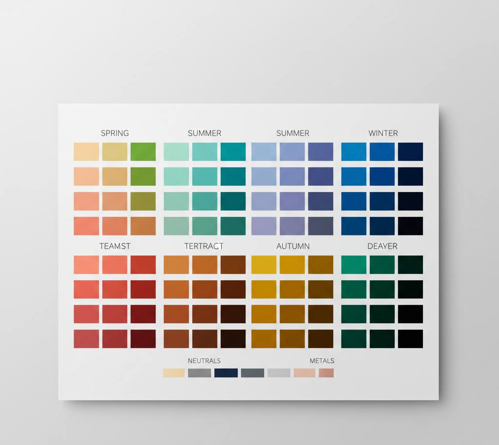 in depth color analysis quiz detailed color palettes