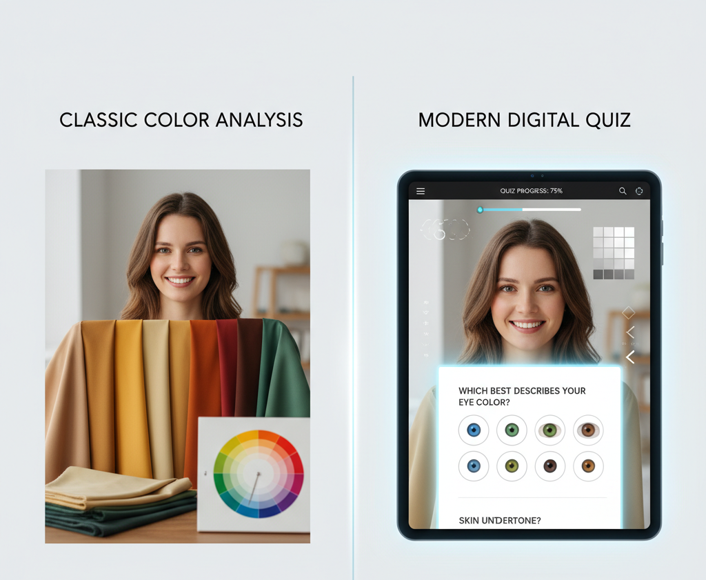 laurie loo vs free color analysis quiz comparison image
