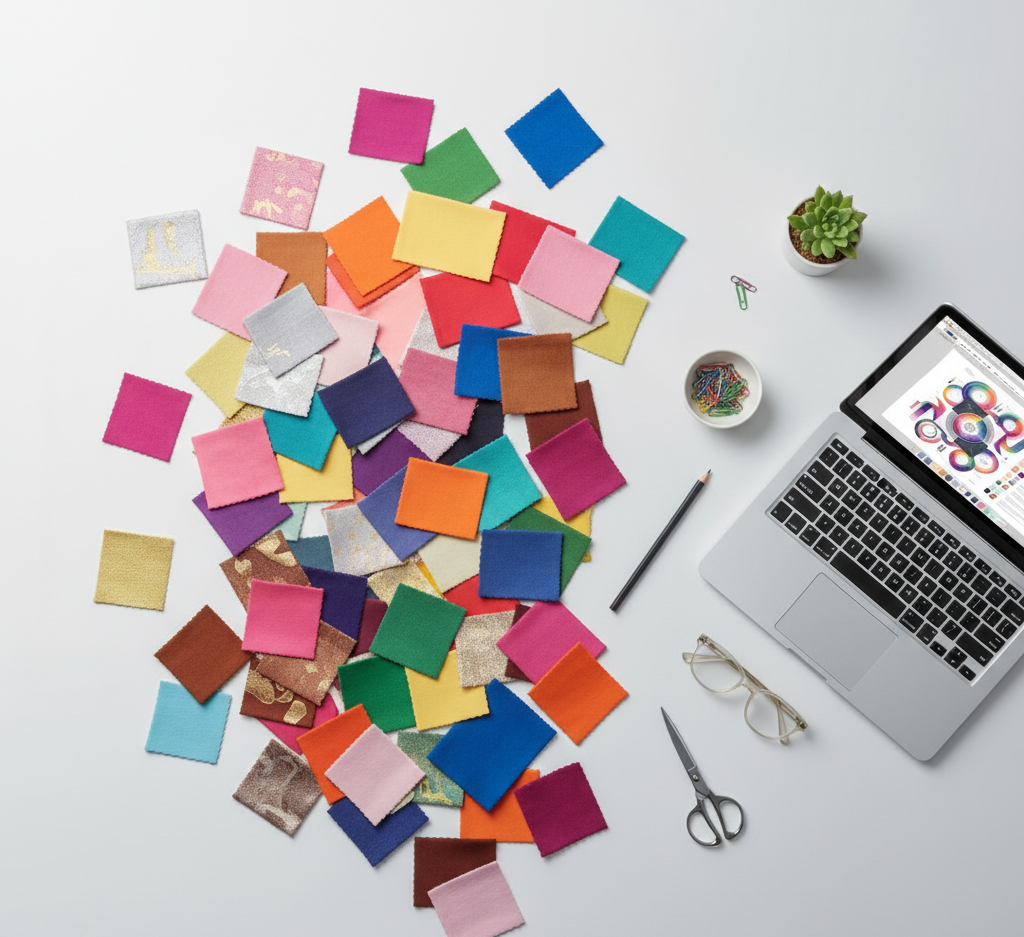 random color generator showing multiple colorful swatches