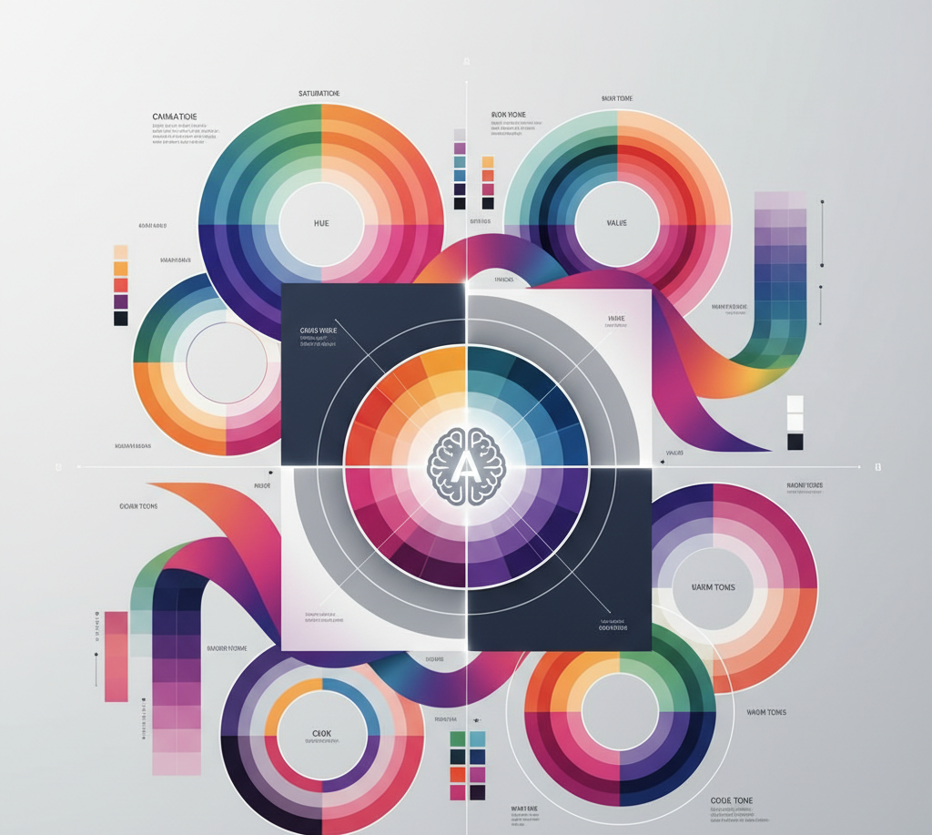 sci art color analysis quiz showing overlapping color palettes